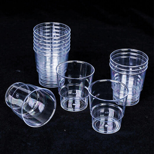 Fangcaodi Disposable Cup 145ML*60 Aviation Cup Drinking Cup Reception Tea Cup Straight Hard Plastic Beverage Beer Cup