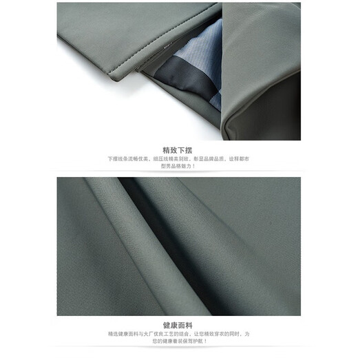 NOSSKISS international high-end men's brand windbreaker men's autumn and winter lapel workwear business casual long over-the-knee drop coat navy blue 3XL 190