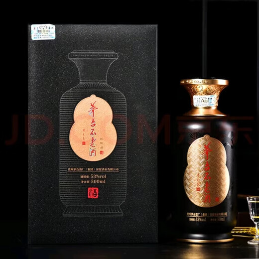 茅台不老酒 茅台 贵州茅台不老酒系列 53度配制酒 新老款随机发货送礼 53度 500mL 6瓶 茅台不老酒金福