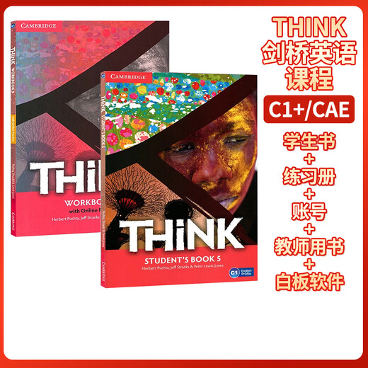 剑桥Think 教材 剑桥大学出版社初中英语教材 培训机构外国语学校英语综合教材 正版套装 starter12345全套 课本+练习册新版现货 第一版2级 学生书+练习册 PET(B1)