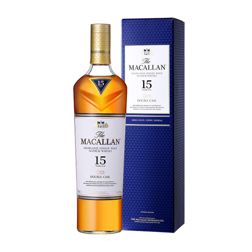 Macallan Scotland Single Malt Whisky de 12 ans Shirley Barrels UK Bouteille originale importée Cross-Border Achat direct MCALLAN 15 ans Blue Diamond Double Barrel 700 ml - Boîte-cadeau Pack