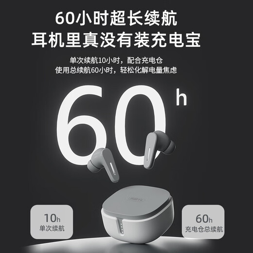 Sibyl True Wireless Bluetooth Headset In-Ear Binaural Noise Reduction Sports Games Low Latency Music High Quality Ultra Long Battery Life Suitable for Huawei Oppo Apple Vivo Student Gospel Blue APP + 40ms Low Latency + 60h Battery Life