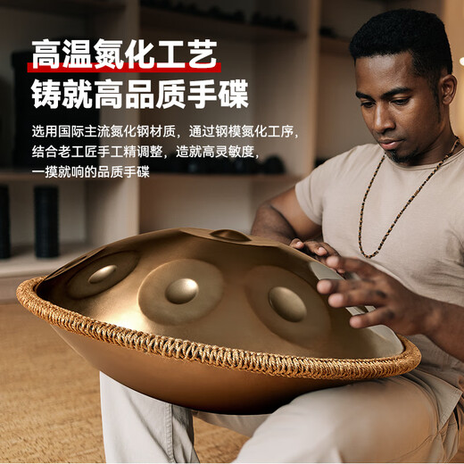 White Dragon Roar Handpan Hand D D Minor Percussion Initial Beginners Professional Hand D 9 Tone 10 Tone 12 Tone Sunbird 10 Tone [Advanced Model]