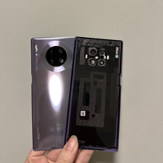 X is suitable for Huawei mate30Pro back cover original disassembly mate30Pro glass back case battery cover original mate30Pro bright black 85 new original