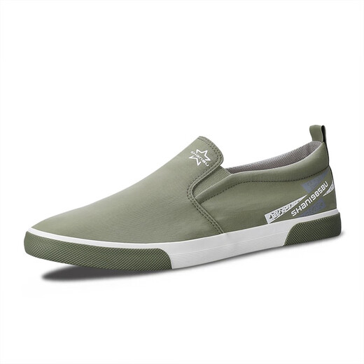 Shanbu Canvas Shoes Men 24 Summer NUEVO Men Men Casual One-Foot Lazier Beijing Old Beijing tela zapatos Hombres de hierba Tamaño verde 41