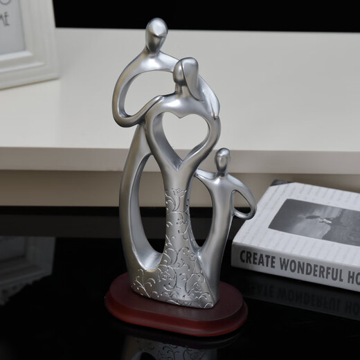 
Lorensitu family of three ornaments 10th anniversary wedding anniversary gift for wife and husband newly engaged birthday gift 15935 silver + boy (family three)