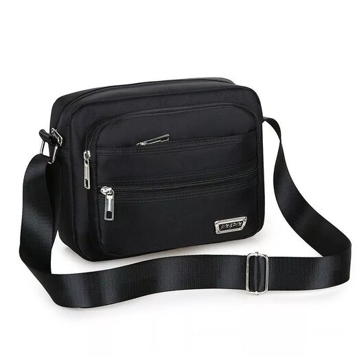 [Ausgewählt] Geldkollekte Umhängetasche Casual Crossbody Body Herrenbeutel Umhängetasche Business Brieftasche mehrschichtige koreanische Version Männer Y688 Upgrade Model + [Six Pocket Black]