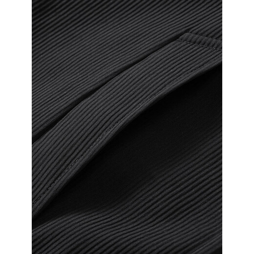 GXG Men's 2024 Autumn Casual Loose Coat Jacket Men Black 175/L