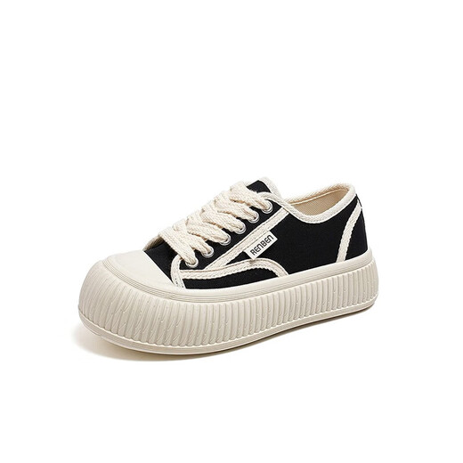 Zapatos de mujer nacidos en humanos zapatos de lona zapatos de temporada para mujeres zapatos de pan para mujeres.