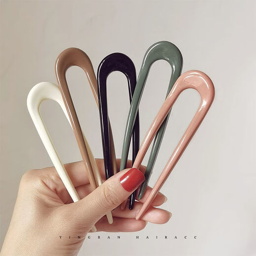 He Niang U-shaped hairpin daily modern short style hairpin hairpin artifact 5 pieces #五色%recommended ins minimalist hairpin