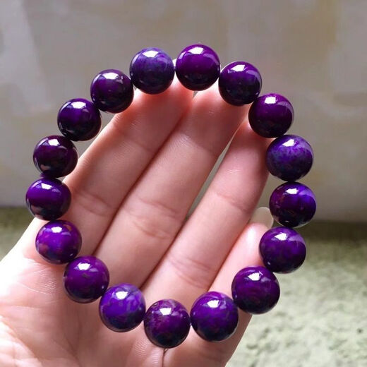 Bracelet en pierre Tiansi Shukulai pour hommes et femmes Bracelet de fleur de cerisier Old Mine Suji Bracelet en cristal en pierre brute SN9859 Collier d'arbuste violet 10 mm