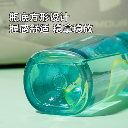 Lock Lock (Lock/Lock) Eco Sports Water Cup portátil Copa Copa práctica y Copa Femenina Menta Menta Mambo ABF736MIT- 350ml