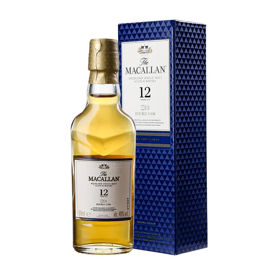 Winery directly imported from the UK, Scottish single malt whiskey, gift box, gift box, Macallan 12-year double barrel, 50mL, 1 bottle