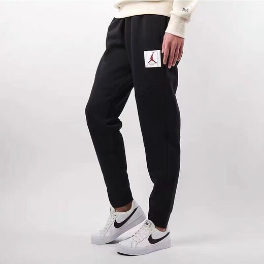 腾讯体育（Tencent Sports）新款aj飞人长裤秋冬春夏季情侣潮牌宽松运动休闲舒适束脚卫裤 6223灰色 3XL (175-180cm)