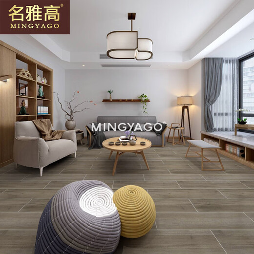 名雅高瓷砖北欧木纹砖仿实木客厅防滑地砖卧室仿木纹地板砖仿木纹条 150*900 CZ15901  一片价格，满箱发货 其他