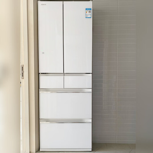 Hitachi (HITACHI) 540L multi-door refrigerator imported from Japan with large capacity dual cycle vacuum preservation automatic ice making dormancy preservation crystal white R-HW540RC national subsidy