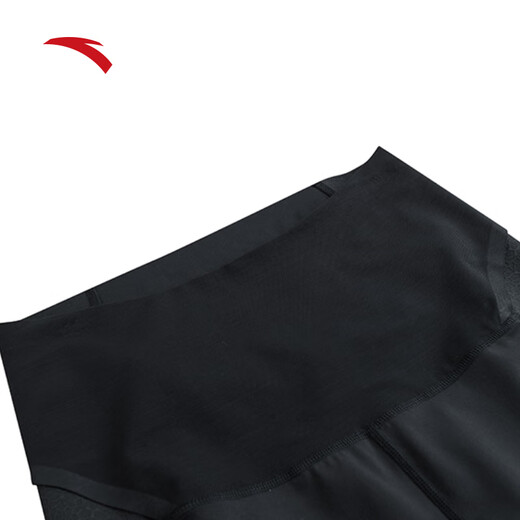 ANTA Yoga Pants Women's 2025 Autumn Tight Nine-Point Pants Training Fitness Pilates Pants Slimming Shark Pants Basic Black-3L/Female 170