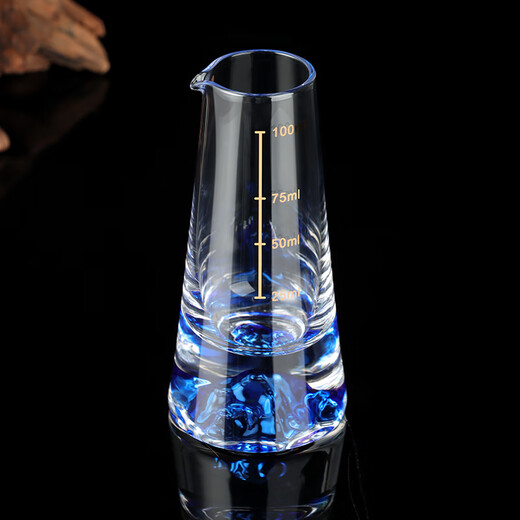 Baijie blue iceberg crystal white wine cup Chinese-style home with scale wine divider small wine glass spirit cup 1 pot 2 cups
