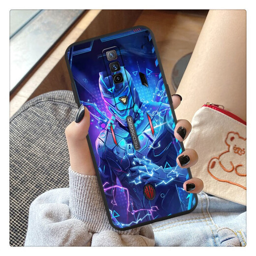 Lei Fangxin (Leifangxin) für Nubia Red Magic Mobile Case schwarze Technologie NX679J Soft Set Tencent Red Magic Game Esports Mecha Cybertron Mecha TC Red Magic 7 + Temperierte Film