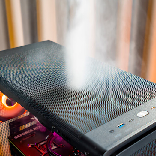 Patriot Fuyao Thousand Miles Computergehäuse, Desktop-ATX, großes Gehäuse, 360 wassergekühltes E-Sports-Gaming-Desktop-Host-Gehäuse, schwarzes Mesh + Aurora ARGB-Lüfter (7 positive und 3 umgekehrte)