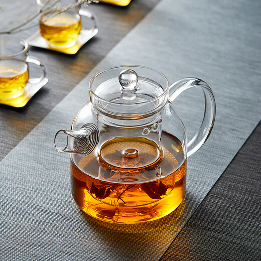 Mesni teapot glass teapot thickened glass teapot teapot kung fu tea set