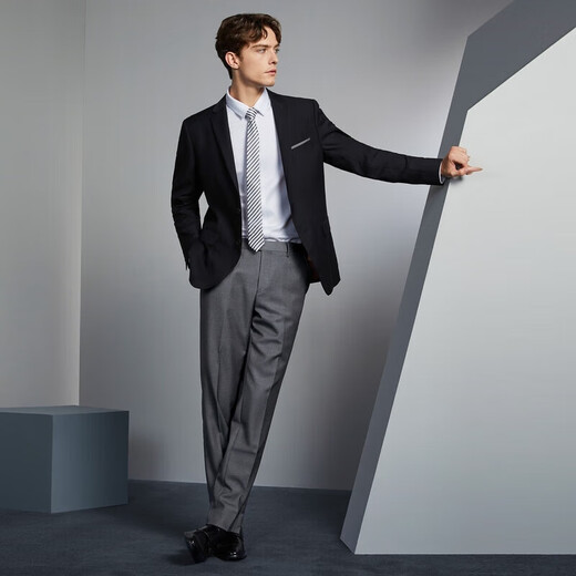 Qipai three-proof fabric men's suit spring interview groom wedding dress suit jacket