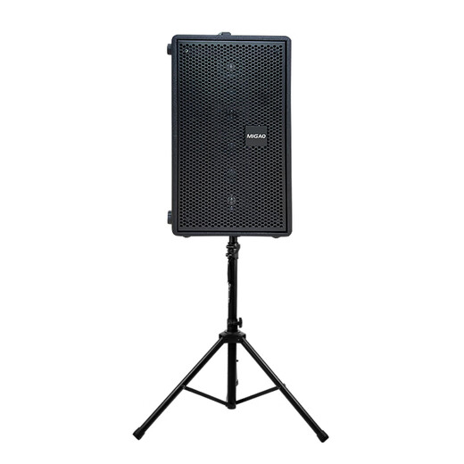 Migo A9 Audio New Outdoor Roadshow Guitar Playing and Singing Karaoke Electric Blowpipe Saxophone Live Broadcast Speaker High Power 320 Watts Package 2 Lithium Battery Speaker + Dual Microphones + Stand