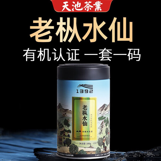 天池茶叶凤凰单丛乌龙茶老枞水仙高山有机单枞茶春茶新茶罐装送长辈 老枞水仙 100g*1罐