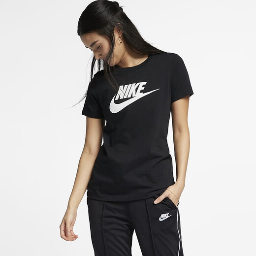 Nike Nike Women's Big Hook Logo T-shirt à cou rond respirant