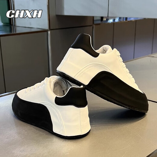 CHXH light luxury brand white shoes men's shoes summer new board shoes men's height-enhancing casual shoes men's versatile sports shoes men white - high-end men's shoes 43