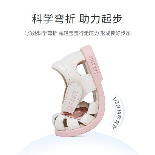 Tylanis sommer neue sandalen babymädchen atmungsbezogene schuhschuhe nicht rutschkleidung-resistente prinzessinschuh nicht rutschale hohl schuhschuhe weiß 23 geeignet für Fußlänge 14,0 cm
