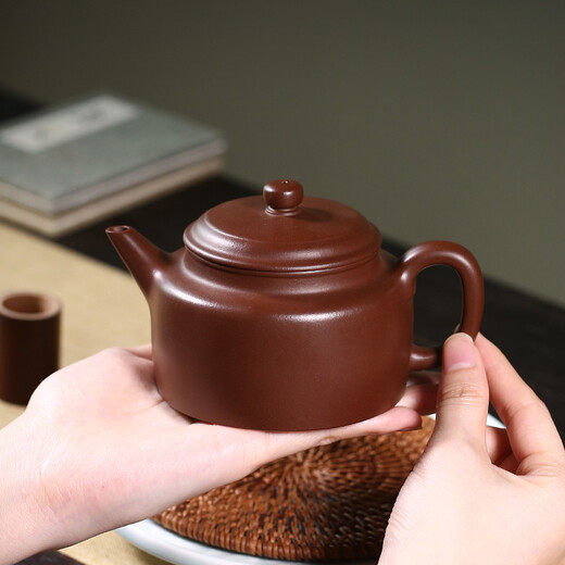 Hidden Pot World Government Subsidy Yixing Purple Clay Pot Purely Handmade Teapot Purple Clay Tea Set Home Tibetan Old Purple Clay Sword Liude Bell