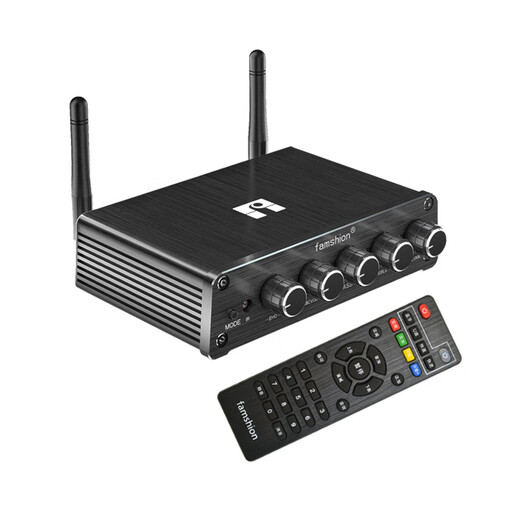 Fansheng FAMSHION fever-grade lossless Bluetooth audio receiver adapter 5.2 player U disk microphone old power amplifier audio speaker conversion adapter HIFI host + remote control