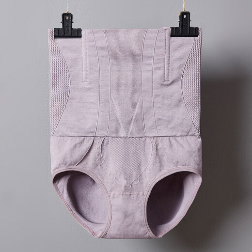 Yu Zhaolin (2 paquets) Sous-vêtements de rétractation de la taille haute du ventre pour les femmes Pantalon de la taille de la taille post-partum sans couture pour la beauté corporelle Briefs mince gris + noir L (recommandé 115-140 Jin [Jin est égal à 0,5 kg]))