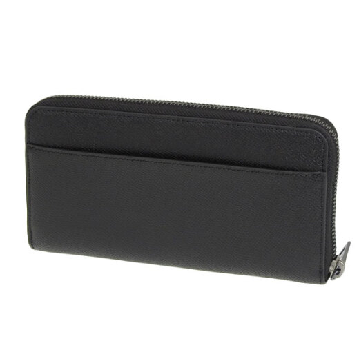 CoaCH (COACH) men's wallet long zipper rounded corner men's wallet classic wrist bag Japanese direct mail black