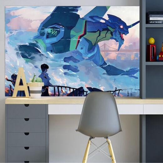 Carloland New Age Evangelion End Animation Poster Eva Asuka Aya Ri Door Bedroom Statter Wall Fy (PP) 1047 Ancho 100 cm-altura 60 cm
