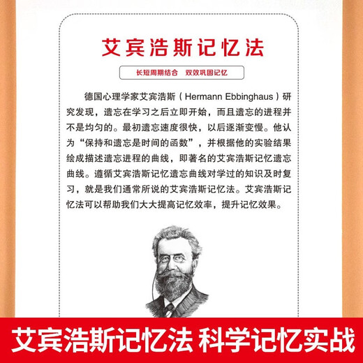 [Neue und echte Version direkt aus Kyokura] Ebbinghaus-Gedächtnismethode muss 186 alte Gedichte und 654 englische Wörter auswendig lernen.