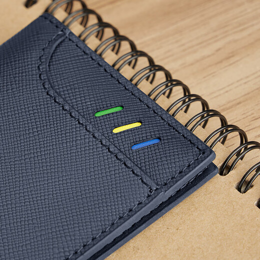 Williampolo Kaiser Paul Exquisit Small Card Bag für Männer mit echtem Leder -Führerschein für Führerschein Kartenschublade Vatertagsgeschenk für Papa Black Cross Muster