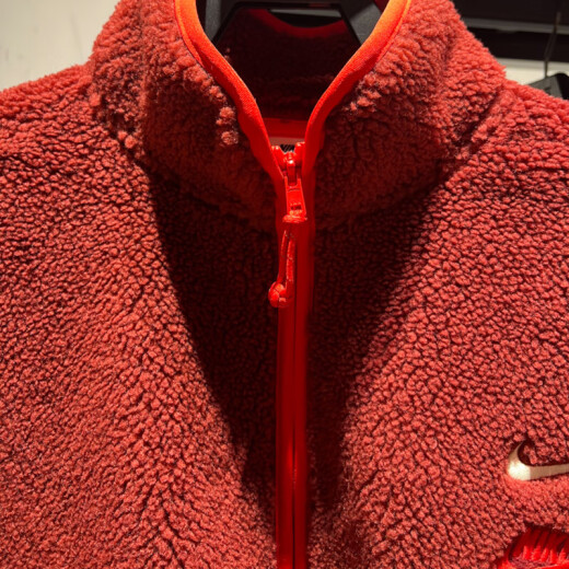 Nike (Nike) Chaqueta Hombres 2025 Summer Nuevo Sportswear Fleece Coble de collar Collar Collar FZ6194-126 FZ6194-677 Rojo Año Nuevo Modelo XL