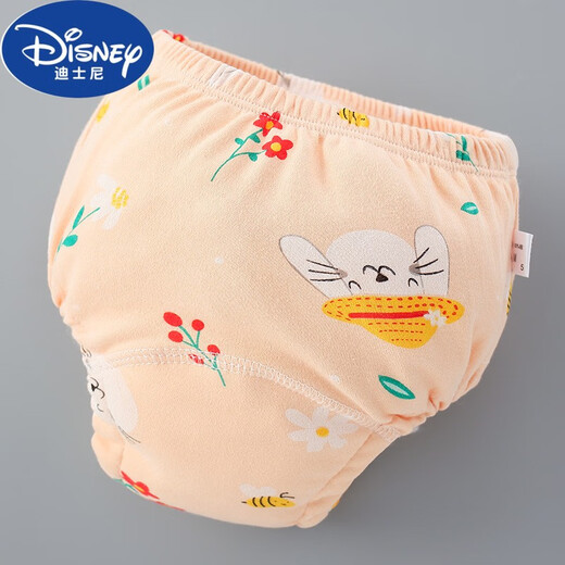 DISNEY迪士尼宝宝训练裤可洗6层纱布尿布兜学习裤婴儿布尿裤透气隔尿裤 月亮 1片装 90(0-18斤内宝宝)S码