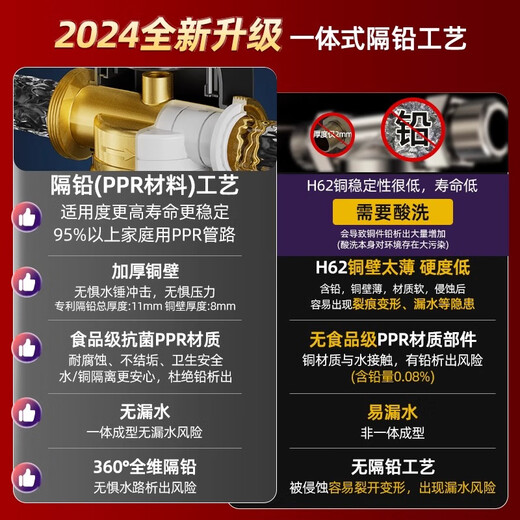 安吉尔前置过滤器 净水器全屋中央水驱自旋水盾式涡轮转动反冲洗 前置过滤器前十名 自动冲洗刮洗J3524 8.5T通量【水遁涡轮自清洗技术】