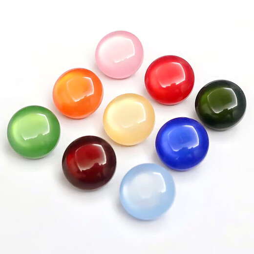 Kaleven round button female green resin cardigan button clothing button blue 10-25mm dark red 15mm 8 pcs