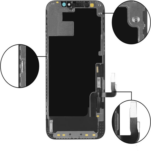 Ren Xiuxia (Renfix) Apple 12 13 14 15 16 Assemblage d'écran pour iPhone 12 13 14 15promax 12 Mini Mini Écran interne et externe Réparation d'écran de l'écran mobile Apple 12promax [Couleur d'origine flexible AAAA +