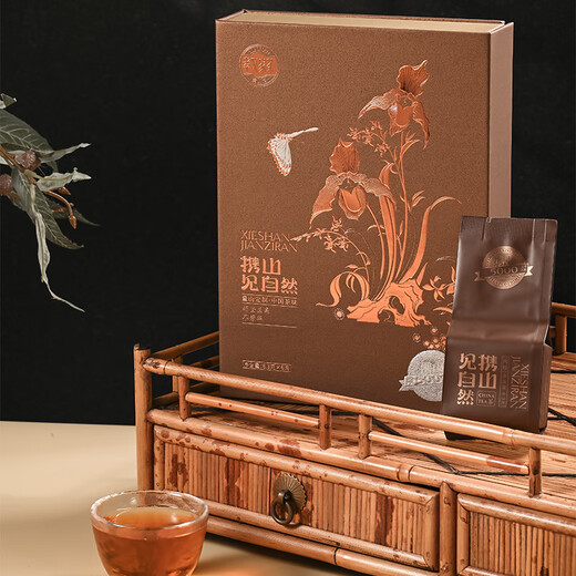 TEA TEA OOLONG de Xiaowen portant Mountain 5000 Wuyi Rock Tea Zhengyan Cinnamon Niveau 49.8G Fire moyen Fiche d'auto-alimentation du thé Cadeau