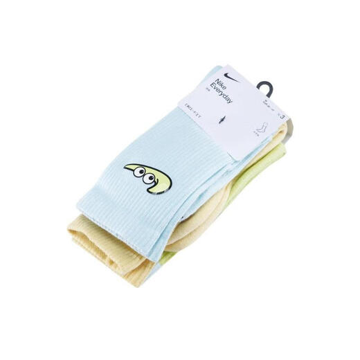 Nike NIKE [大发发] Men and Women U NK ED CSH CREW 3PR-144 SWSHY Socks 3 Pairs HF0851-902 M