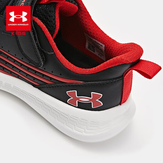 Under Armour [Pago real por 699 zapatos de carrera gratis] zapatos deportivos para niños cómodos y versátiles zapatos casuales contrastantes para niños y niñas negros/rojos 40