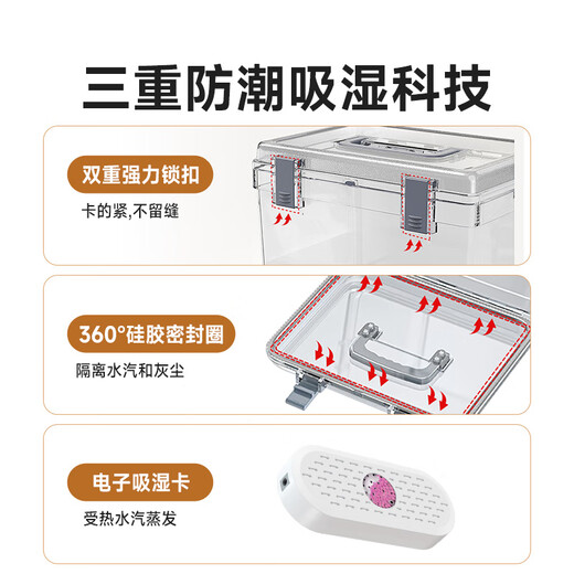 Yangfeisi YB-12M moisture-proof box camera electronic dry box SLR lens sealed dehumidification box portable shock-proof camera storage storage dust box