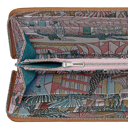 HERMES Hermès women's bag Silk in classic calfskin long wallet wallet H079114 CKAE purchasing agent