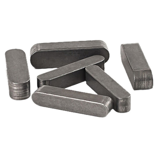 Bingneng 45# steel A-type rounded corner flat key pin GB1096 rounded corner shaft pin square key pin material flat key strip positioning square key strip latch 10*8*110 1 piece