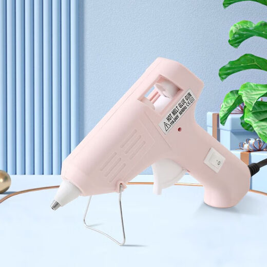 Hot melt glue gun multifunctional electric glue gun for children at home handmade high viscosity hot melt glue stick 7mm small glue strip blue 2 glue sticks